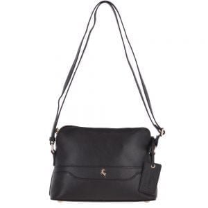 Ashwood Womens Mini Leather Shoulder Bag Black - 17028 | Ashwood Handbags