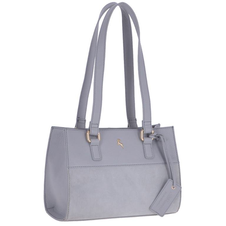 light grey suede bag