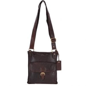 brandi small saffiano leather messenger bolsa