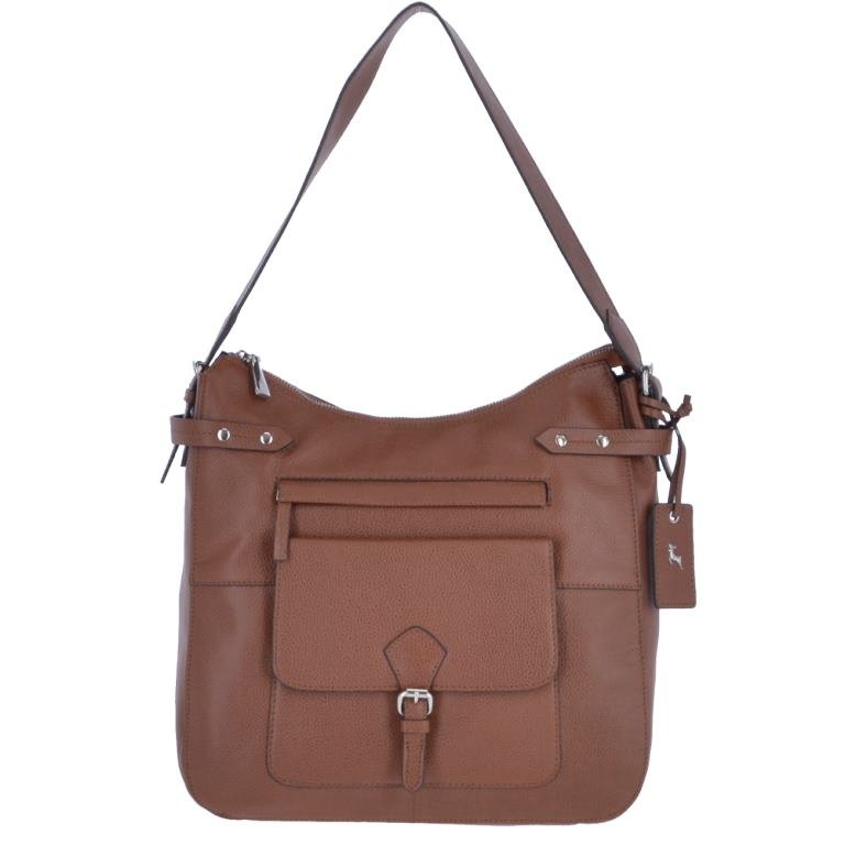Ashwood Womens Large Leather Shoulder Bag Tan: 62740