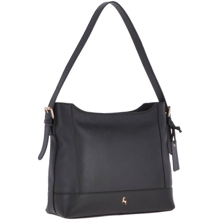 Ashwood Womens Leather Shoulder Work Bag Black - 62429 | Ashwood Handbags
