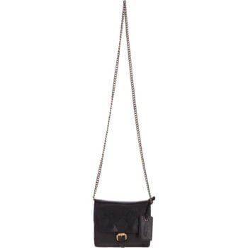 Vintage Mini Leather Shoulder Bag With Chain Strap: G27