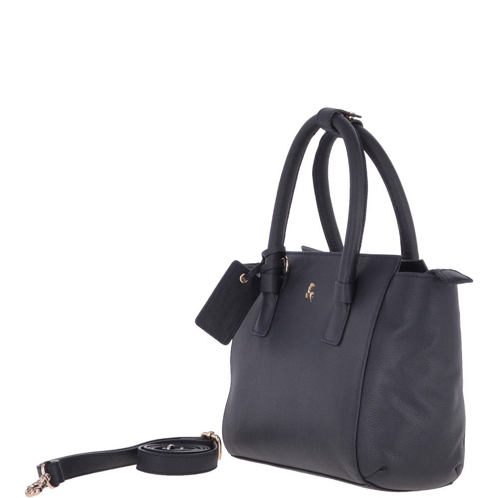 Ashwood Womens Small Leather Tote Bag Blue - 61720 | Ashwood Handbags