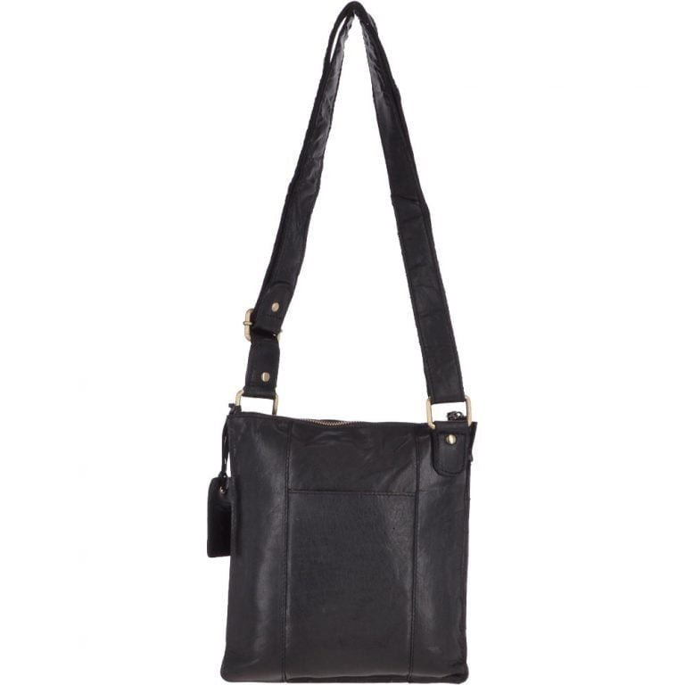 Ashwood Womens Vintage Small Leather Shoulder Bag Black - G20 | Ashwood ...