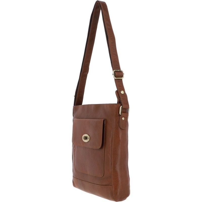 Ashwood leather large body bag in rust soft luxurious leather