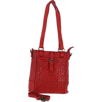 Vintage Woven Leather Bag: D-75