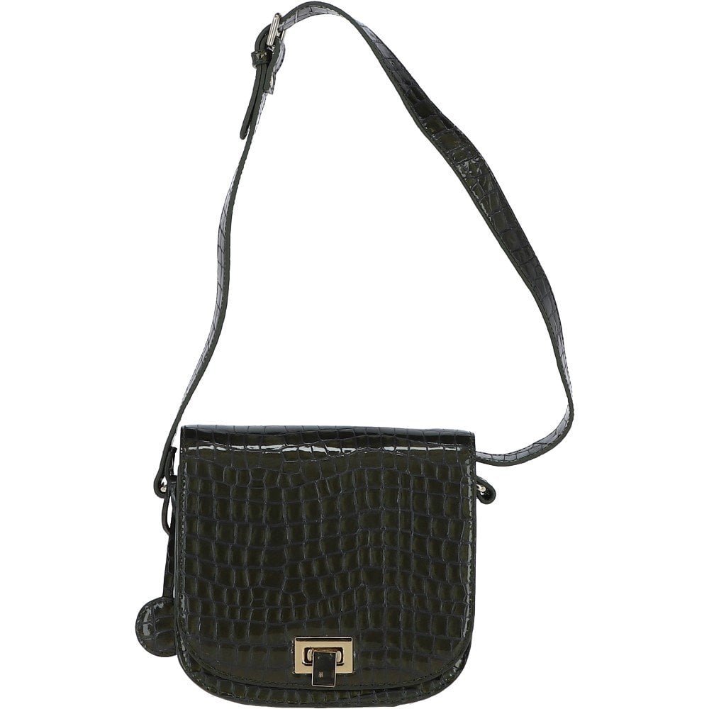 Patent Leather Snake Small Cross Body Bag: AW0021 | Ashwood Handbags