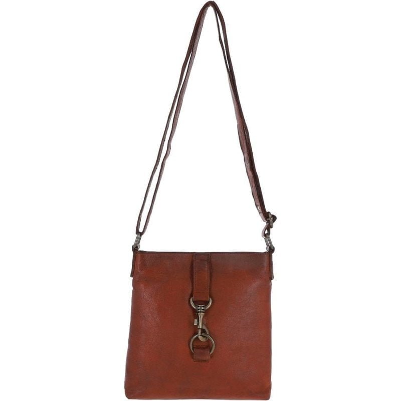 Buy Ashwood Womens Leather Cross-Body Bag Two Tone Tan