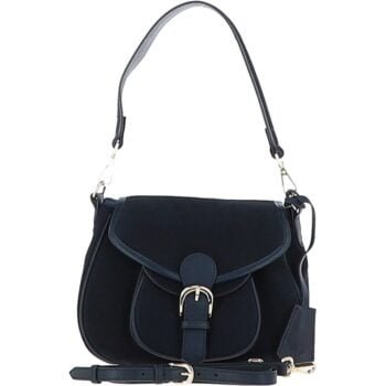 Ashwood Flap Over Suede Handbag: S-15