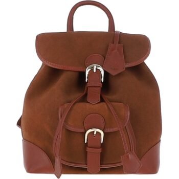 Ashwood Suede and Leather Backpack: S-16
