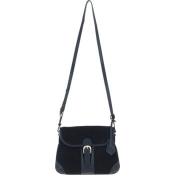 Ashwood Suede & Leather Medium Shoulder Bag: S-12