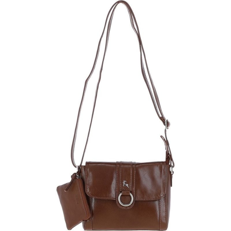 Vegetable Tanned Leather Cross Body Bag: 20-186 | Ashwood Handbags