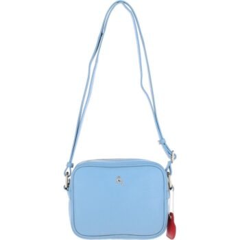"Haute" Zip Top Leather Cross Body Bag: 63594