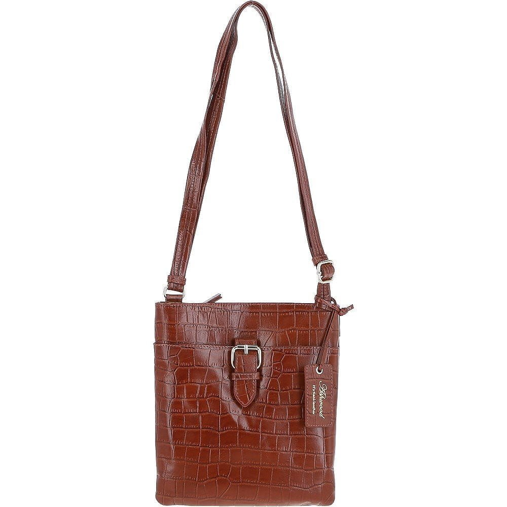 Croc leather outlet crossbody bag