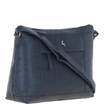Luxury Croc Print Leather Shoulder Bag: MC1