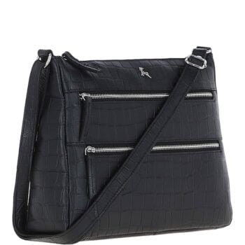 Lxlove Croc Print Leather Shoulder Bag: MC3