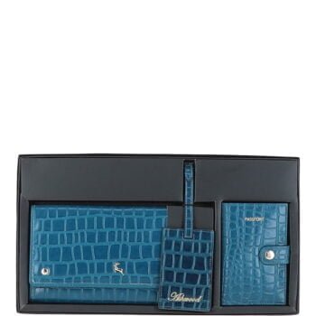 'Wise Tour' Real Leather Women's Gift Travel Set
