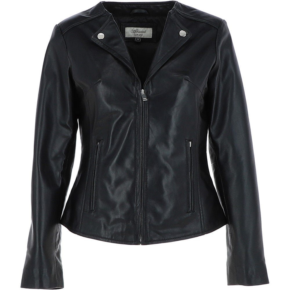 'MB' Real Leather Fashion Biker Jacket: MB139 | Ashwood Handbags