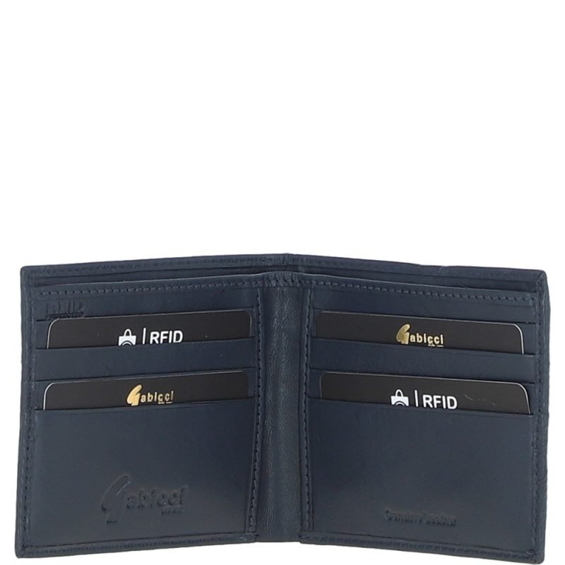 Real Leather Classic 8 Card Billfold Wallet: GB-156-AC