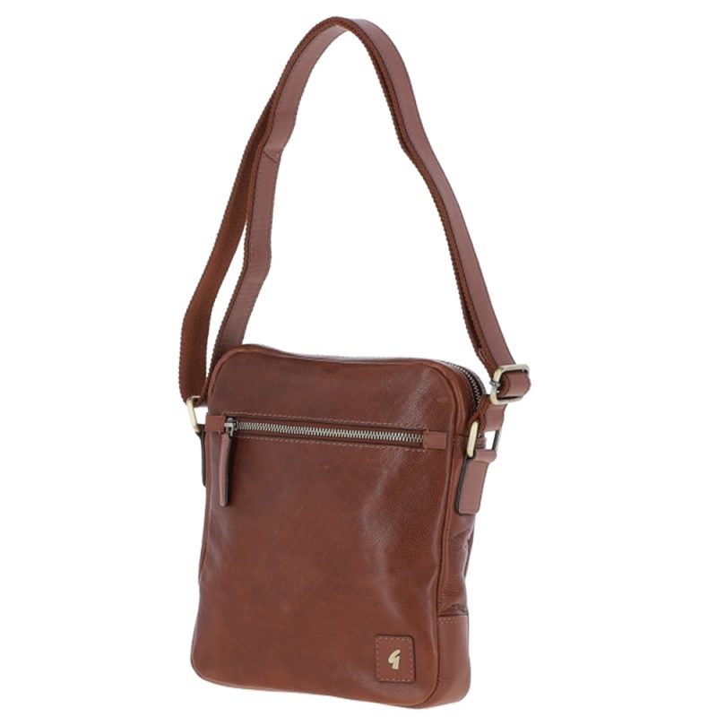 Real Leather Messenger Bag: GB-Logan | Ashwood Handbags