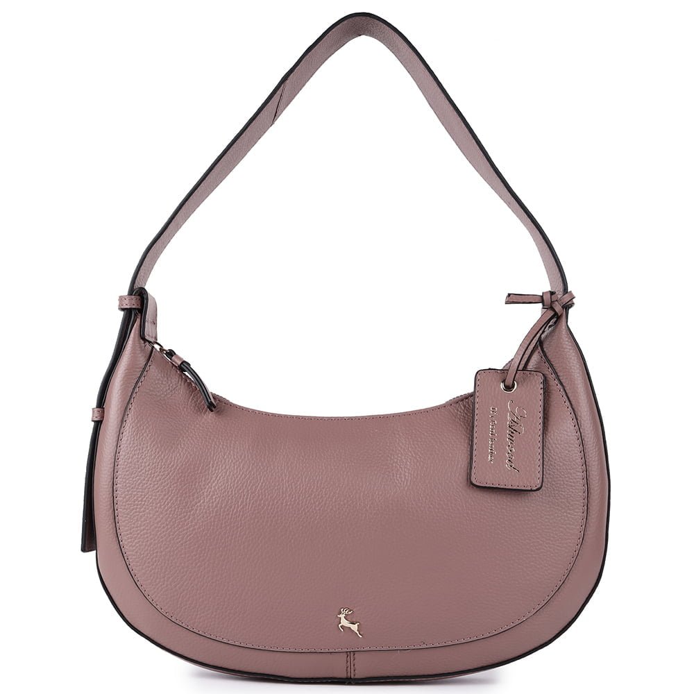 Vittoria Croc Print Leather Shoulder Bag: MC4
