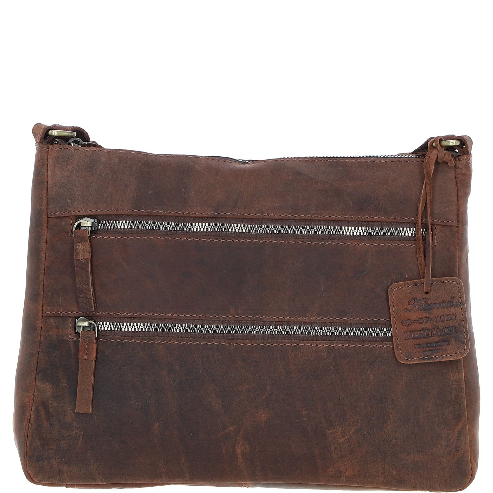 Vintage Ashwood Leather Handbag: Bewdley Mud/Brown NA from Ashwood Handbags