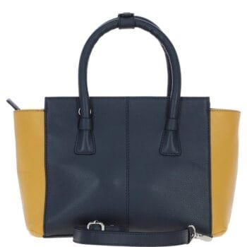 'Avanguardia' Tote Bag Mustard and Navy: 61720