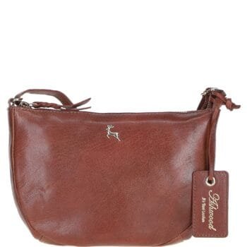 Leather Compact Crossbody Bag: Naomi