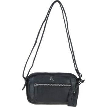 'Cork' Compact Leather Crossbody Bag