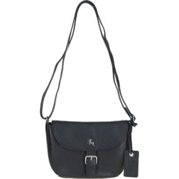 'Limerick' Real Leather Flap Crossbody Bag