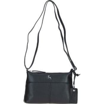 'Dublin' Elegant Real Leather Crossbody Bag